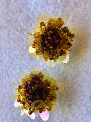 Golden Bumble Bee Vintage Inspired Earrings